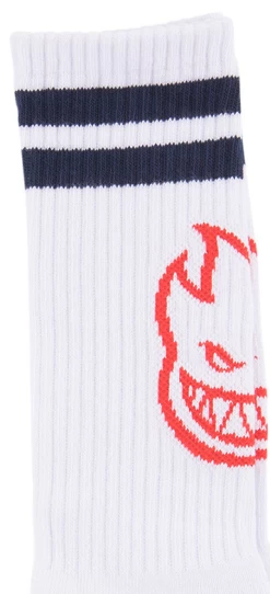 SPITFIRE HEADS UP WHITE/NAVY/RED CALZINI -Negozio Di Pattini 4spitfire socks heads up white navy red