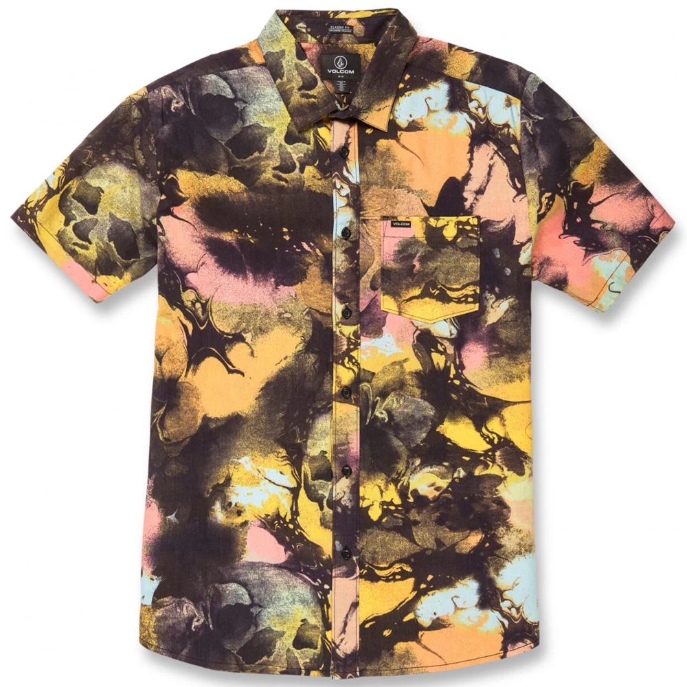 VOLCOM SKULLI PRINT DAWN YELLOW CAMICIA 3 VOLCOM SKULLI PRINT DAWN YELLOW CAMICIA