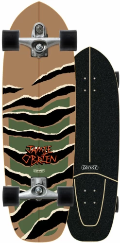 Carver™ CARVER CAMO TIGER C7 33.5" SURFSKATE Jaime O'Brein Pro Model