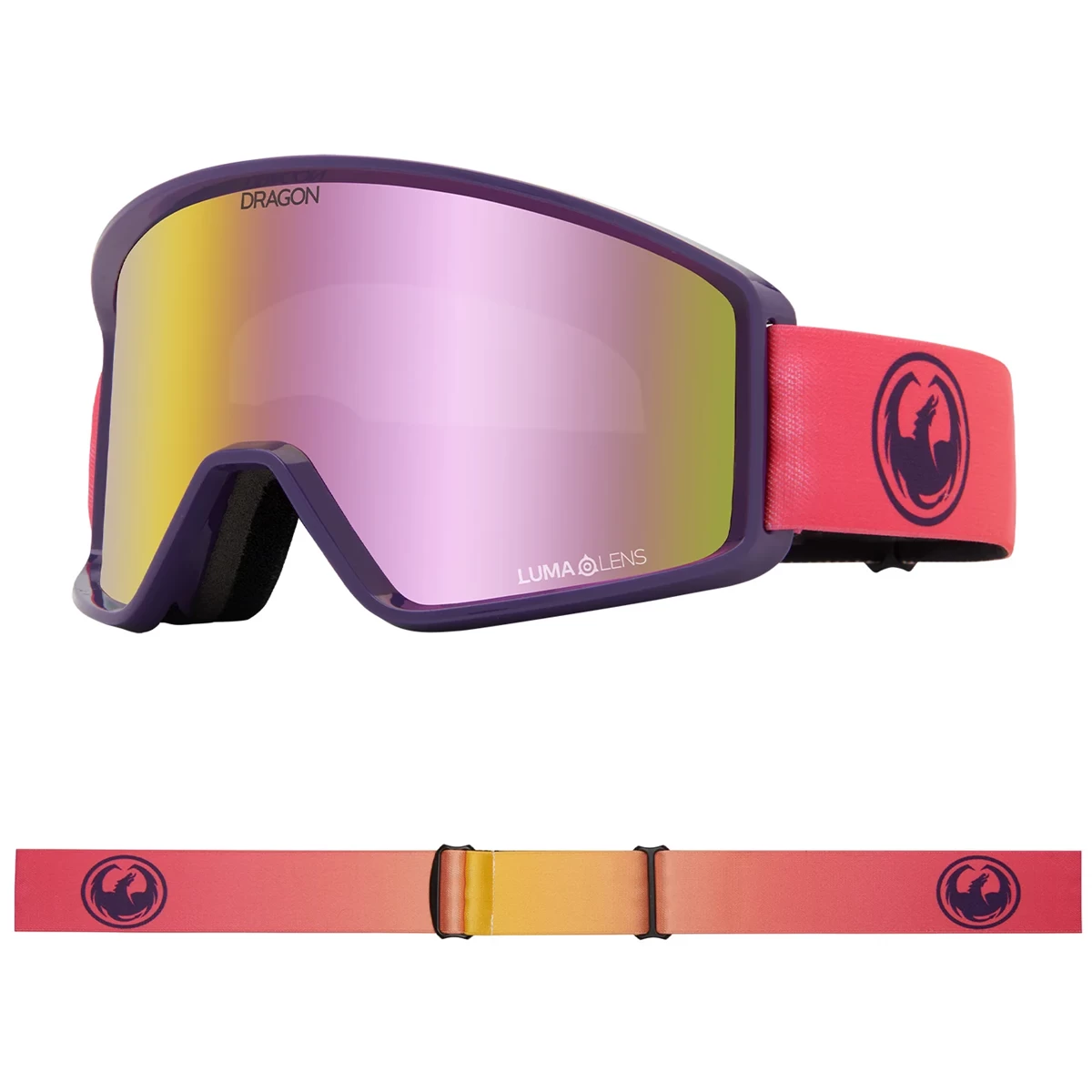 DRAGON DXT OTG FADE PINK LITE MASCHERA SNOWBOARD 3 DRAGON DXT OTG FADE PINK LITE MASCHERA SNOWBOARD