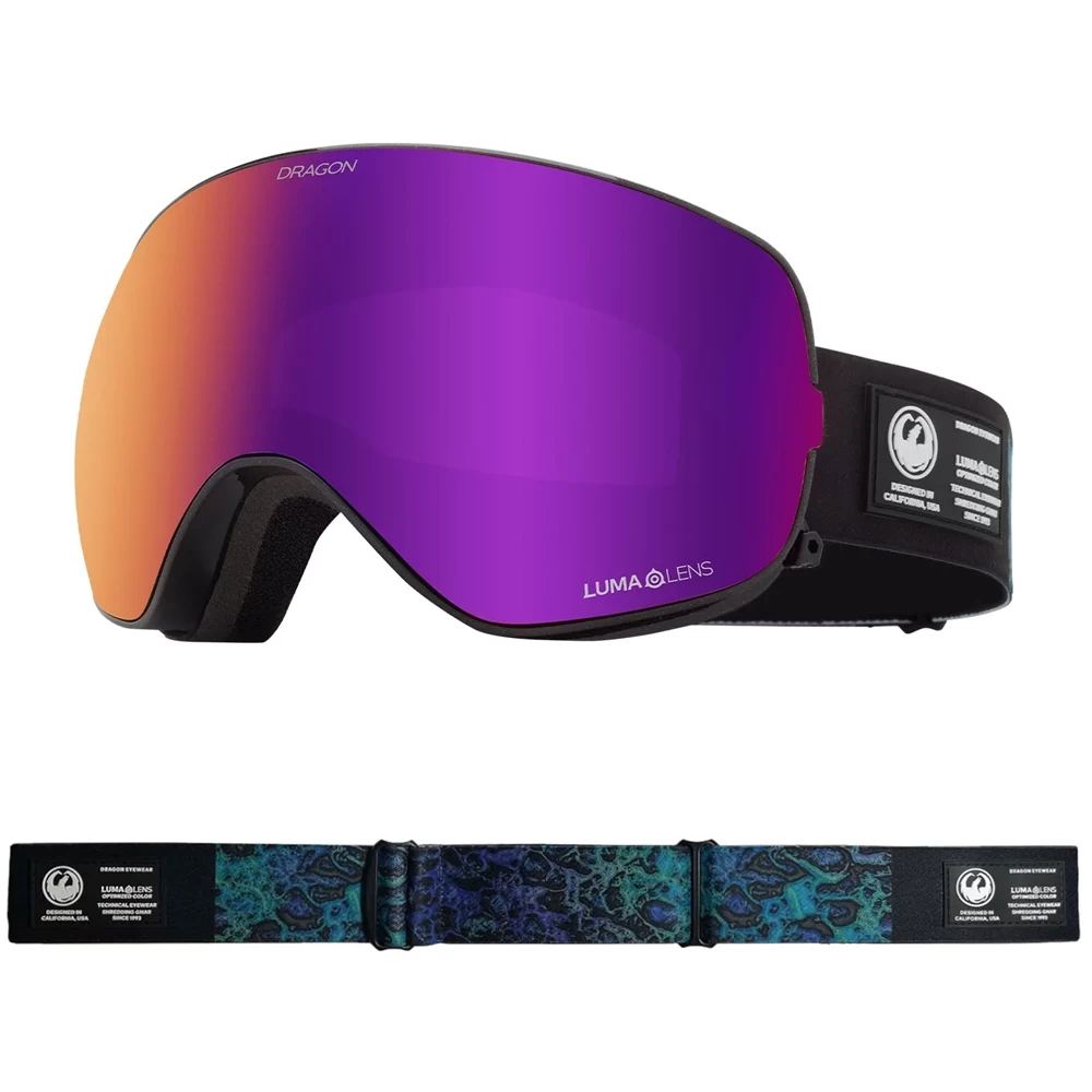 DRAGON X2S BLACK PEARL/PURPLE ION + AMBER MASCHERA SNOWBOARD 4 DRAGON X2S BLACK PEARL/PURPLE ION + AMBER MASCHERA SNOWBOARD - immagine 2
