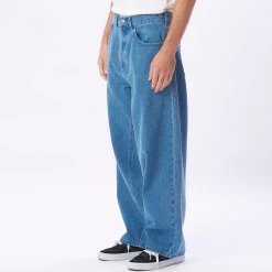 OBEY BIGWIG KINGPIN BAGGY DENIM LIGHT INDIGO PANTALONI -Negozio Di Pattini 5obey bigwig kingpin baggy denim light indigo pantaloni