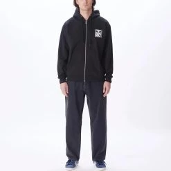 OBEY EYES ICON ZIP PREMIUM BLACK FELPA -Negozio Di Pattini 5obey eyes icon zip premium black felpa 1200x1200