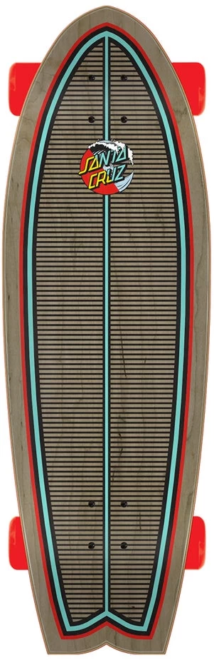 SANTA CRUZ CLASSIC WAVE SPLICE SHARK SKATEBOARD 4 SANTA CRUZ CLASSIC WAVE SPLICE SHARK SKATEBOARD - immagine 2