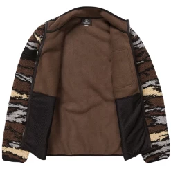 VOLCOM MUZZER FUZZAR ZIP BARK BROWN FELPA -Negozio Di Pattini 5volcom muzzer fuzzar zip bark brown felpa 1000x1000