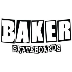 BAKER BRAND LOGO WHITE 8.25" TAVOLA SKATEBOARD -Negozio Di Pattini 6113 baker sticker