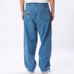 OBEY BIGWIG KINGPIN BAGGY DENIM LIGHT INDIGO PANTALONI -Negozio Di Pattini 6obey bigwig kingpin baggy denim light indigo pantaloni