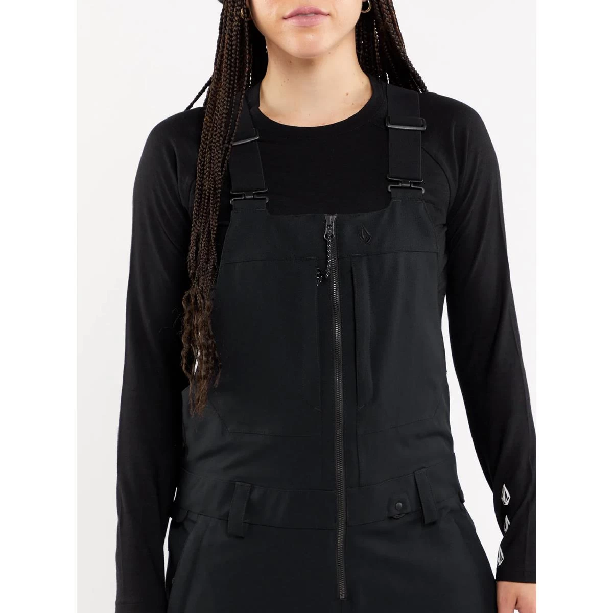 VOLCOM SWIFT BIB OVERALL BLACK PANTALONI SNOWBOARD DONNA 6 VOLCOM SWIFT BIB OVERALL BLACK PANTALONI SNOWBOARD DONNA - immagine 4