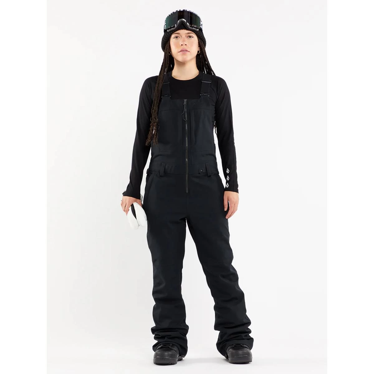 VOLCOM SWIFT BIB OVERALL BLACK PANTALONI SNOWBOARD DONNA 5 VOLCOM SWIFT BIB OVERALL BLACK PANTALONI SNOWBOARD DONNA - immagine 3