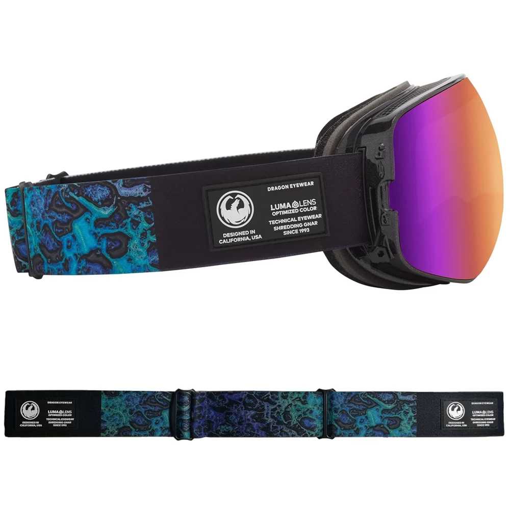 DRAGON X2S BLACK PEARL/PURPLE ION + AMBER MASCHERA SNOWBOARD 6 DRAGON X2S BLACK PEARL/PURPLE ION + AMBER MASCHERA SNOWBOARD - immagine 4