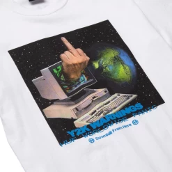 HUF Y2K DAY WHITE T-SHIRT -Negozio Di Pattini 8huf y2k day s s tee white