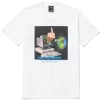 HUF Y2K DAY WHITE T-SHIRT -Negozio Di Pattini 9huf y2k day s s tee white