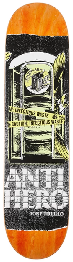 ANTIHERO INFECTIOUS WASTE TRUJILLO 8.06" X 32.08" TAVOLA SKATEBOARD