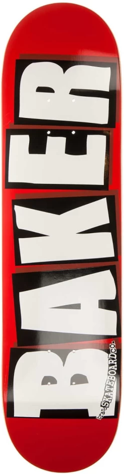 BAKER BRAND LOGO WHITE 8.25" TAVOLA SKATEBOARD