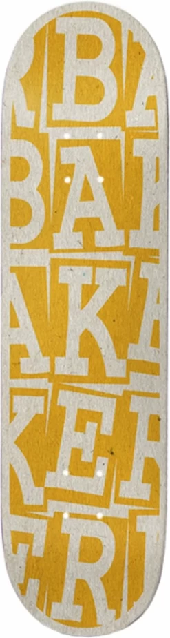 BAKER RH RIBBON STACK YELLOW 8.25" TAVOLA SKATEBOARD