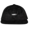 OBEY BOLD CORD 6 STRAPBACK BLACK CAPPELLO -Negozio Di Pattini bold cord 6 strapback black 1000x1000