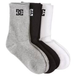 DC SHOES DC SPP CREW (3PZ) BOY CALZINI BAMBINO -Negozio Di Pattini dc spp crew 3pz boy calzini bambino 1