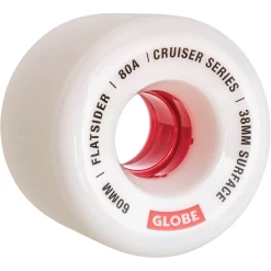 GLOBE FLATSIDER WHITE/RED 60mm 80A RUOTE