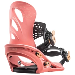 FLUX BINDINGS GU SALMON PINK ATTACCHI SNOWBOARD DONNA