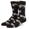 HUF GOOD FORTUNE BLACK CALZINI -Negozio Di Pattini huf good fortune black calzini