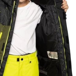 686 GEO INSULATED BLACK COUNTOUR MAP GIACCA SNOWBOARD BAMBINO -Negozio Di Pattini image201 1