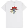 KROOKED MUERTE WHITE T-SHIRT -Negozio Di Pattini krooked muerte white t shirt 1000x1000