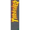 MOB GRIP THRASHER FLAME ORANGE GRIP -Negozio Di Pattini mob skateboard griptape thrasher yellow and orange flame sheet 9x33 1