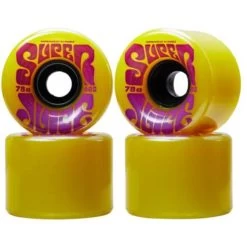 OJ WHEELS SUPER JUICE YELLOW 60mm - 78A RUOTE -Negozio Di Pattini oj s super juice 78a skateboard wheels 4 pack h7