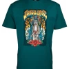SANTA CRUZ SANTA MUERTE TEAL T-SHIRT -Negozio Di Pattini santa cruz santa muerte t shirt teal