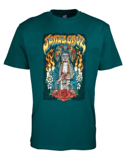SANTA CRUZ SANTA MUERTE TEAL T-SHIRT