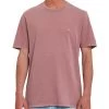 VOLCOM SOLID STONE EMB ROSE BROWN T-SHIRT -Negozio Di Pattini solid stone emb ss tee m rose brown configurable volcom volc03361 01