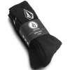 VOLCOM FULL STONE SOCK (3 PZ) BLACK CALZINI -Negozio Di Pattini volcom full stone sock 3 pz black calzini201